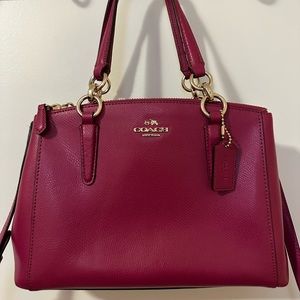 Coach Christie Mini Ruby Pink Bag